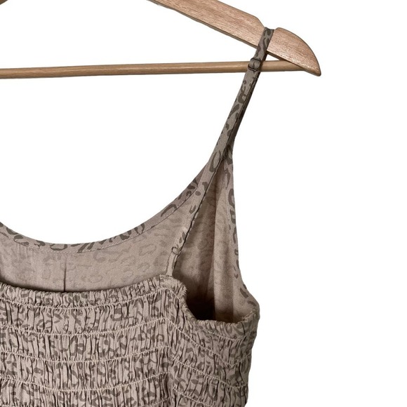 New Women’s Volcom Cha Cha Ching Leopard Print Midi Dress Size M - Picture 7 of 8